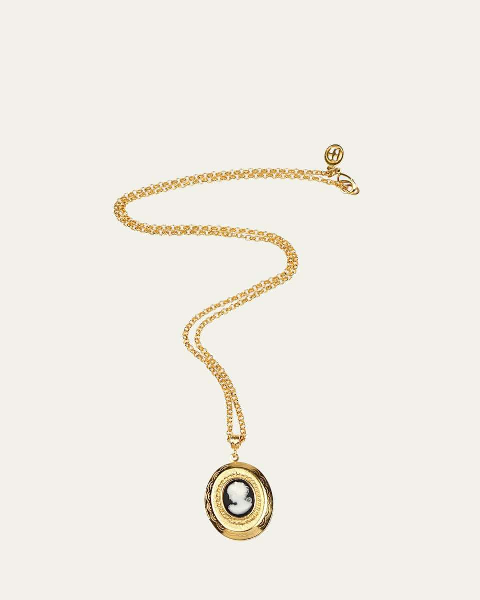 Cameo Lock Pendant Necklace